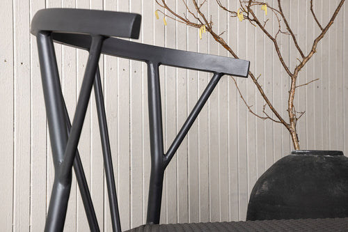 Rebellenclub Tuinstoel Vine - Set van 6 - Zwart - vtwonen shop