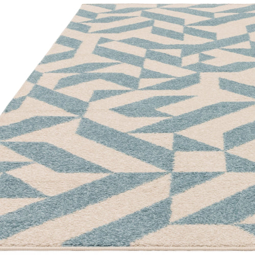 Vloerkleed Easy Living Muse Blue Shapes Rug MU03 66x240 cm - vtwonen shop