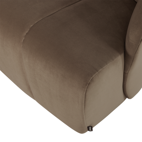 WOOOD draaifauteuil Mojo - Velvet - Taupe - 75x68x77
