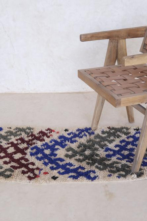 AFK Living vloerkleed Berber - handgemaakt - Wol - 163 x 60 cm - vtwonen shop