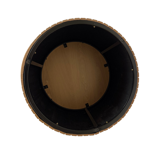Calicosy - ELIE Set van 2 ronde salontafels - Eiken - 70x70x40 cm