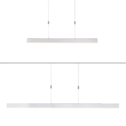 Neuhaus PURE hanglamp e-Slide - 3 lichts - 200  x 200   cm - mat chroom - vtwonen shop