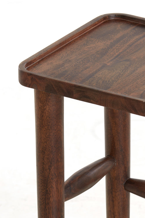 Light & Living zuil QIANO - Ø32x80cm - bruin