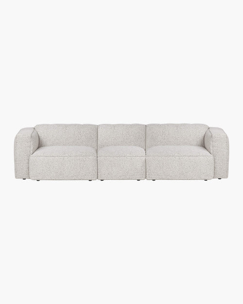 noo.ma Lobi 4‑zits bank Clay Grey Mélange - 318x97,5x73,5 cm