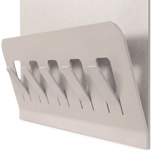 Spinder Design Wandkapstok Keeper - Silky Taupe - 5 haken - opbergvak