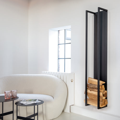 Spinder Design houtopslag Cubic Fire - Zwart - vtwonen shop