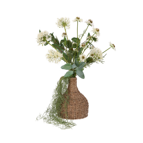 Maxifleur Kunstboeket Alice Washington creme 65cm inclusief flesvaas