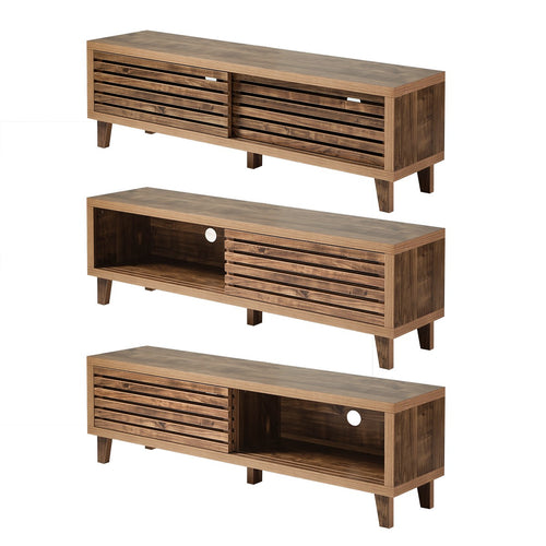 Calicosy - LIAM TV-meubel - Donker hout - 140x35x45 cm