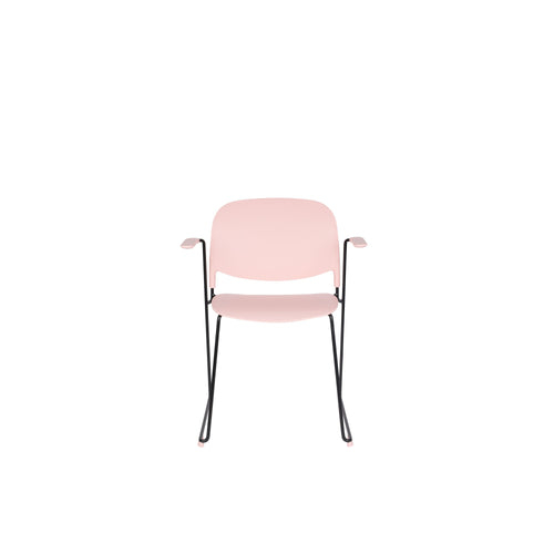 Housecraft Living Stacks Eetkamertoel armleuning Roze - Set van 4 - vtwonen shop