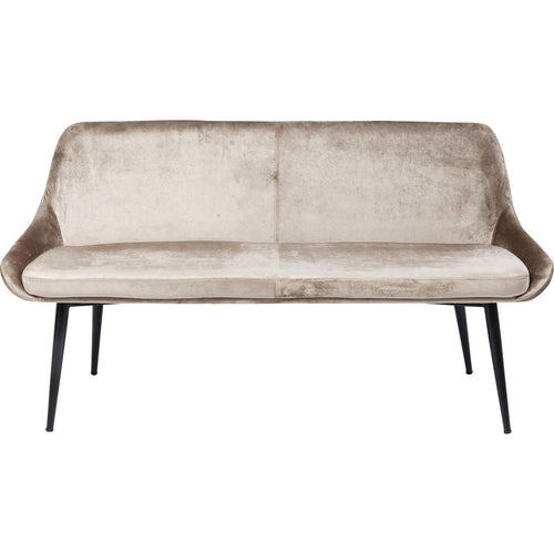 Kare Design Eetkamerbank East Side fluweel beige - vtwonen shop