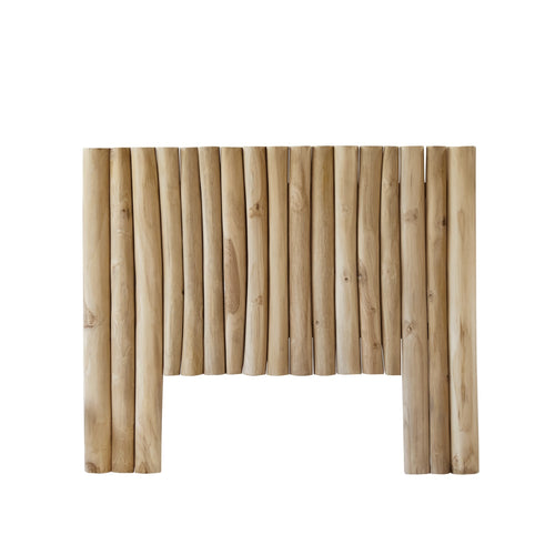 Tikamoon Hoofdbord in massief teakhout 120 cm - Naturel