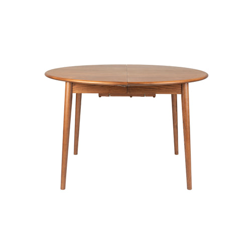 Zuiver Twist Uitschuifbare Eettafel Rond 120/160 cm Walnoot - Bruin - vtwonen shop