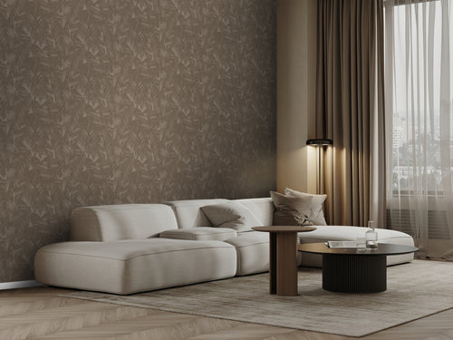 Origin Wallcoverings behang bananenbladeren bruin - 50 x 900 cm - 348056 - vtwonen shop