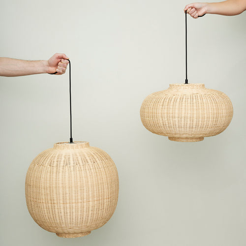 Hübsch hanger Chand - rotan - ø45xh43cm, e27