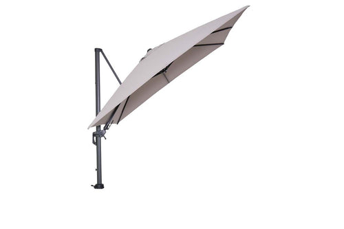 Hawaii parasol - 300x300 cm - carbon black - zand - vtwonen shop