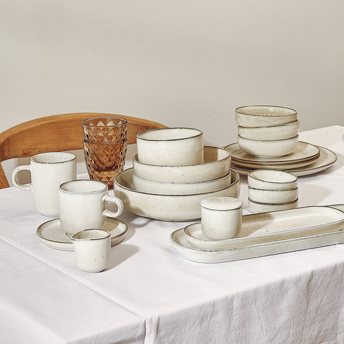 Salt & Pepper - Kom 22xH6cm ivoor Meridian - Set van 2 - vtwonen shop