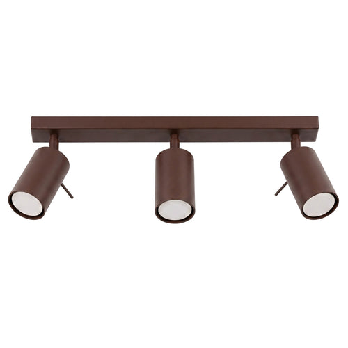 Sollux Lighting Plafondlamp RING 3L bruin - 45x6x16cm