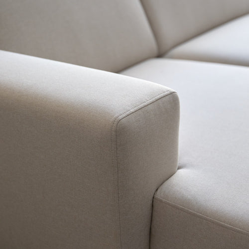 Tikamoon Hoekbank links in ecru stof 300 x 150 cm - Beige - vtwonen shop