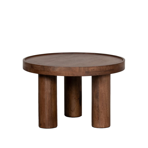 LABEL51 Salontafel Elly - Bruin Hout - 60x60x38cm