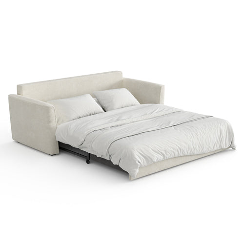 Sia Home - Rechte bank LUXO - Corduroy - Crème - 180cm