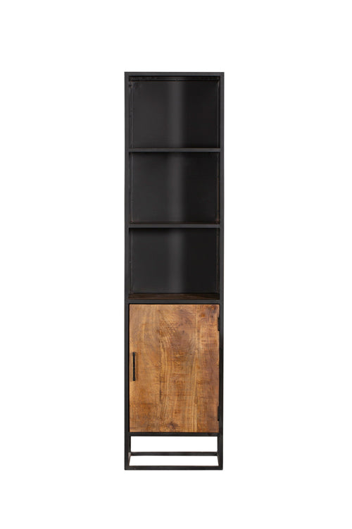 StarFurn Boekenkast Oakland - Zwart Hout - 50x40x200cm - vtwonen shop