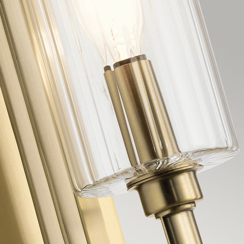 Elstead Kichler Kimrose Wandlamp geborsteld natuurlijk messing