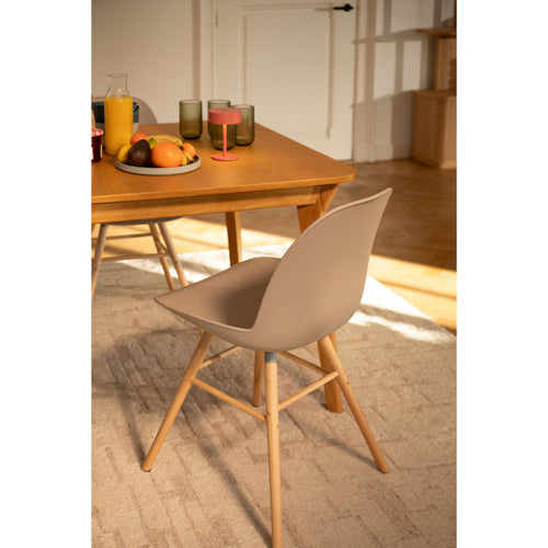 Zuiver Albert Kuip Eetkamerstoelen Taupe - Set van 2