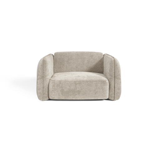 Premium Interiors - Fauteuil LOMI - gewaafd fluweel mol 118cm