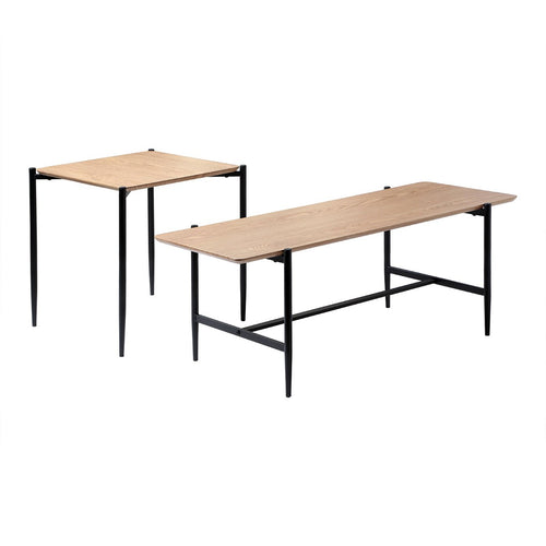 Calicosy - Set van 2 houten salontafels JESSIE - 40x100x38 cm