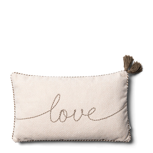 Rivièra Maison With Love Pillow Cover 50x30 - Polyester - Beige - vtwonen shop