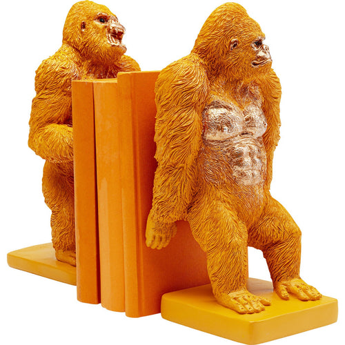 Kare Design Boekensteun Gorilla Oranje (2/Set) - vtwonen shop