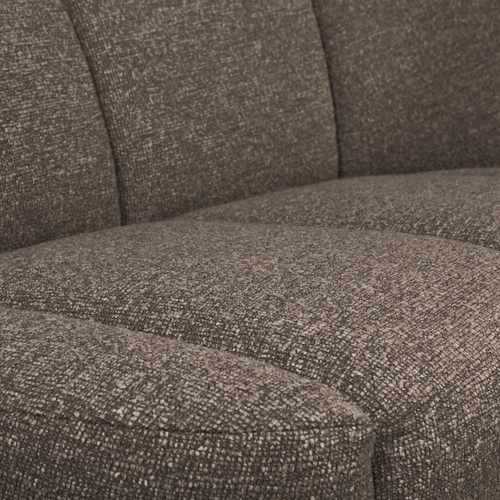 WOOOD 2-zits bankje rechts Mojo - Polyester - Bruin Melange - - vtwonen shop