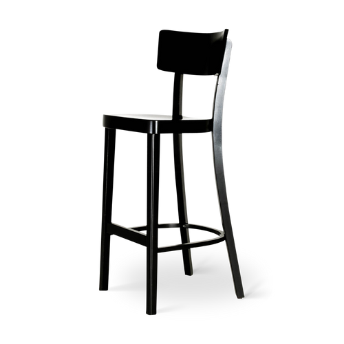 Fameg Felix houten barkruk zwart gebeitst - 75 cm - vtwonen shop