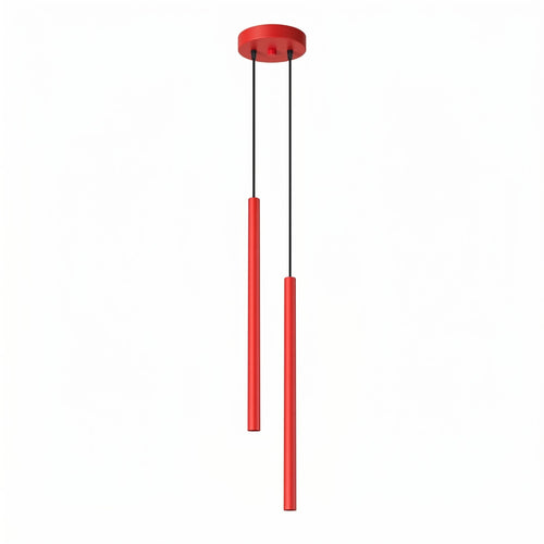 Sollux Lighting Hanglamp PASTELO 2 rood - 15x15x118cm