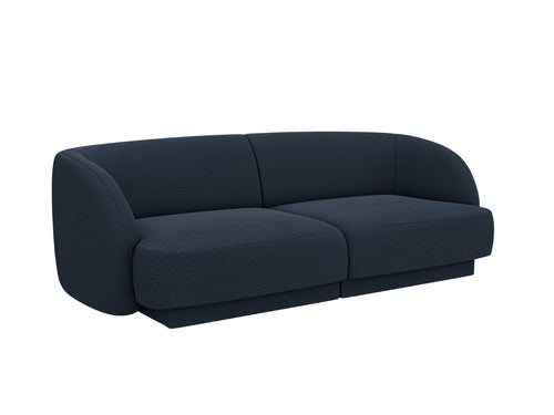 Micadoni Bank Miley 2-zits, boucle donkerblauw - 90x180x70cm