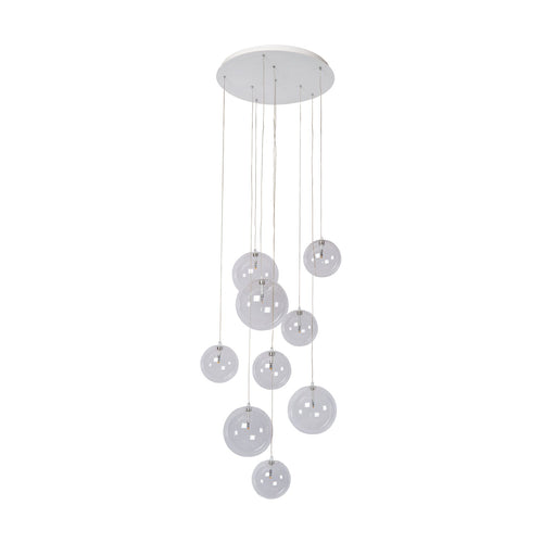 Atmooz hanglamp Camau 9 - wit - Ø 50 x H 170 cm - G4
