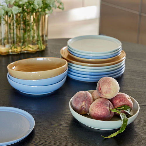 Hübsch dinerbord Amare - steenpoeder - ø28xh2cm - vtwonen shop