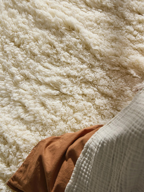 benuta wollen vloerkleed Baadal - crème - 160x230 cm