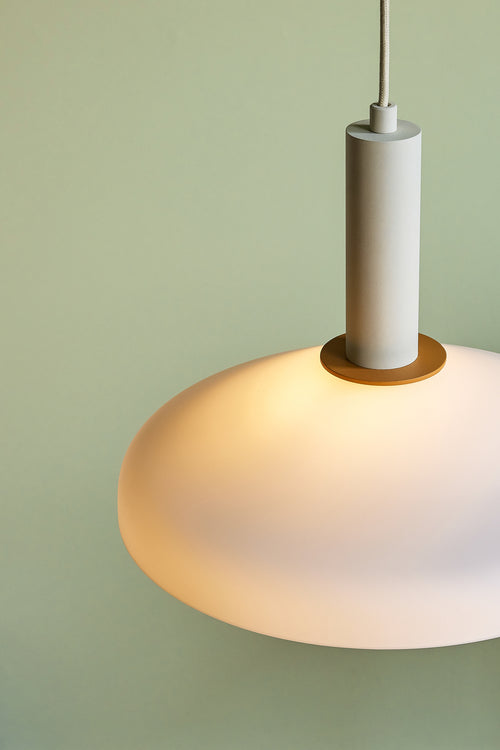 Hübsch hanglamp Apollo - glas/ijzer - ø35xh28cm