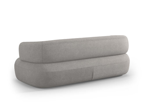 Micadoni Bank Jenny 3-zits, boucle, lichtgrijs - 90x178x73cm
