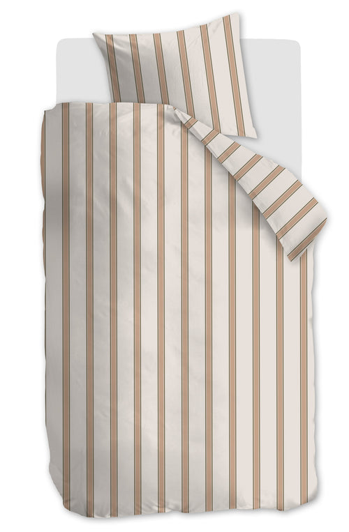 vtwonen Dekbedovertrek Fun Stripe - 140 x 220 cm - Naturel
