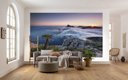 Sanders & Sanders fotobehang landschap met water blauw en grijs - 450 x 280 cm - 612635