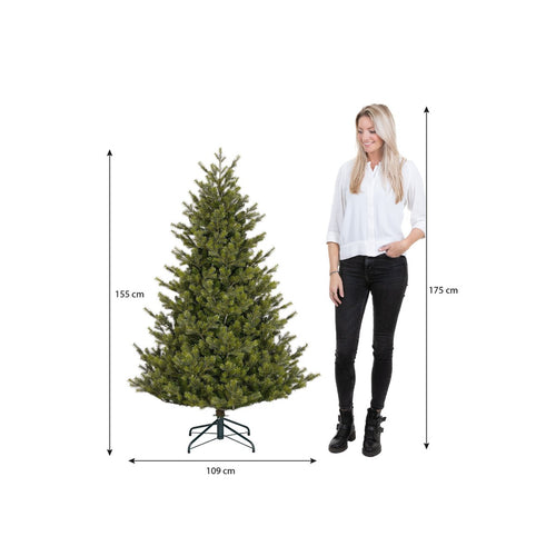 Black Box Trees Clive Kunstkerstboom - Kunst Kerstboom H155 x Ø109 cm - Groen
