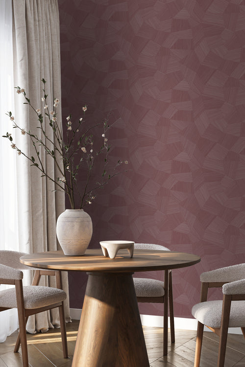 Origin Wallcoverings behang grafisch 3D motief mauve taupe - 50 x 900 cm - 348062 - vtwonen shop