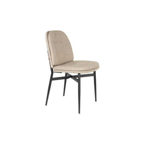 Dutchbone Jade Eetkamerstoelen Beige - Set van 2 - vtwonen shop