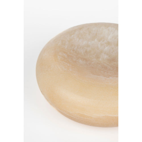 Dutchbone Onno Tray/ Decoratie schaal Onyx Natuursteen  - Geel
