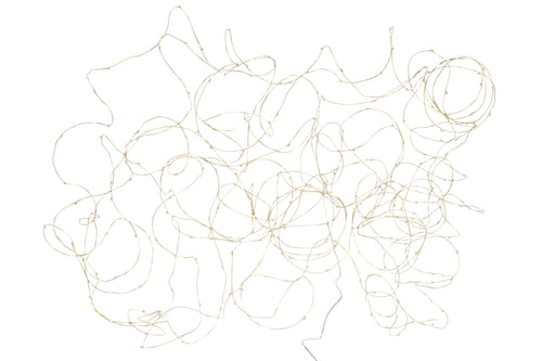 J-Line slinger Draad 300Led 30M - kunststof - zilver - warm wit - LED lichtjes - vtwonen shop