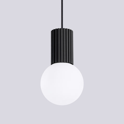 Sollux Lighting Hanglamp HALO 1 zwart - 12x12x120cm