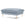 Cosmopolitan Design Poef Vienna flueel, lichtgrijs - 73x93x43cm