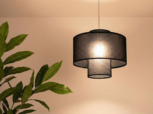 bpskoncept hanglamp Twin - zwart - Ø35 cm